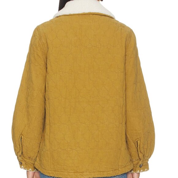 Seventy + Mochi Frida Sherpa Collar Quilted Jacket - Size Small NWT - Picture 8 of 15